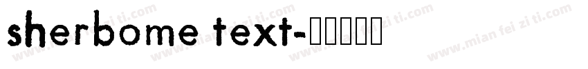 sherbome text字体转换